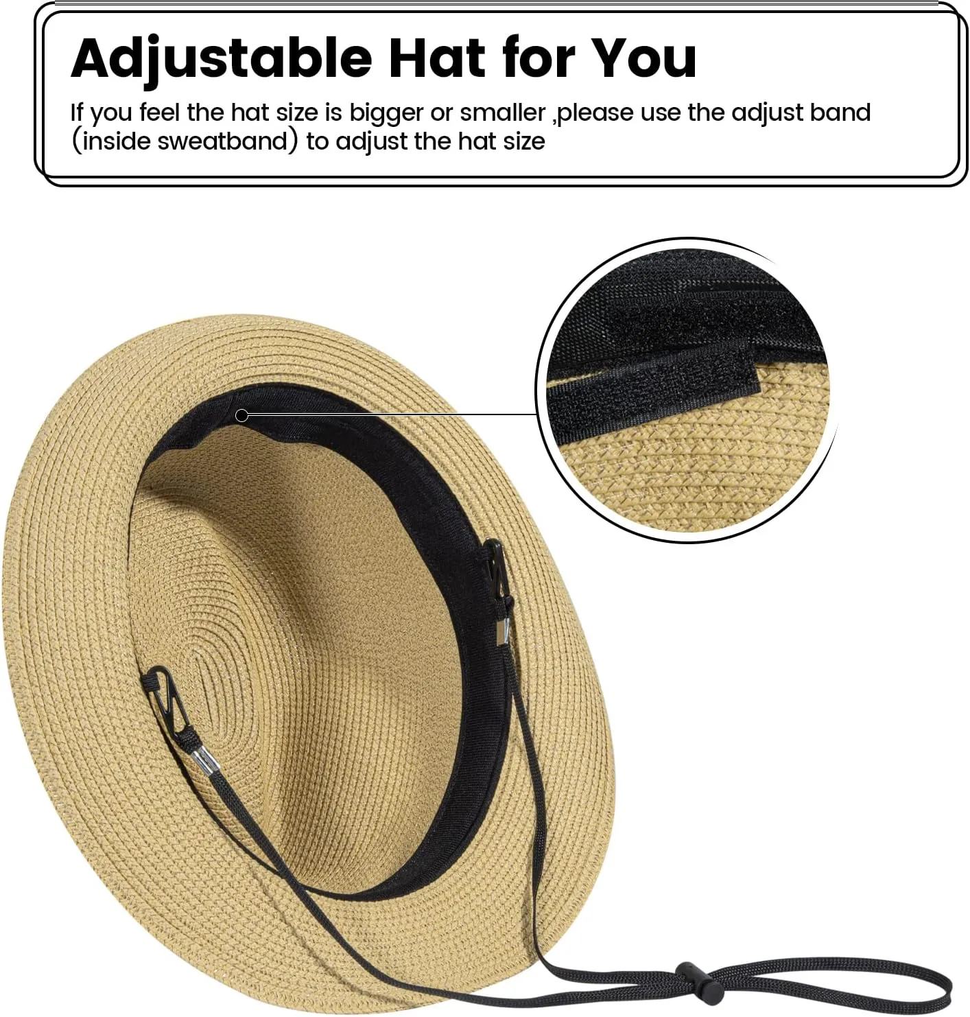 Verabella Straw Fedora Hat for Women & Men Foldable Short Brim Trilby Beach Sun Hat