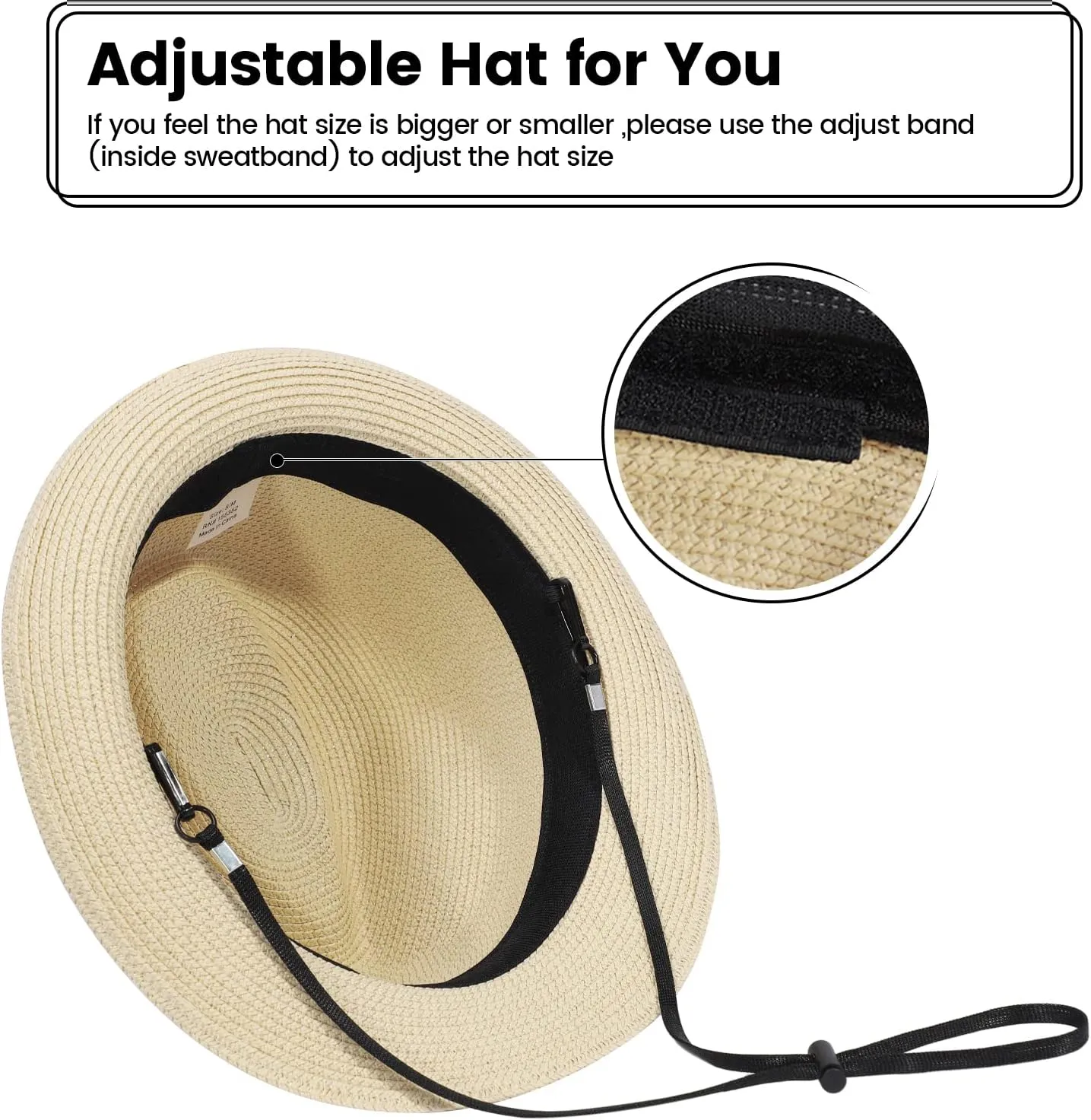 Verabella Straw Fedora Hat for Women & Men Foldable Short Brim Trilby Beach Sun Hat