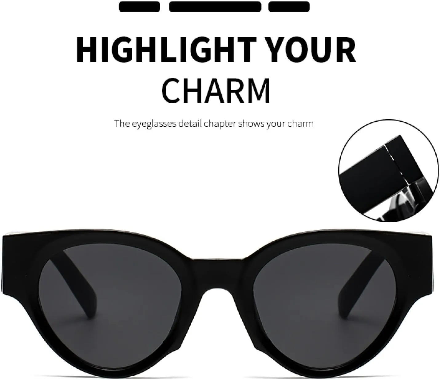 Vintage Classic Black Oval Sunglasses Women Small Eye Fashion Leopard Sun Glasses Female Uv400