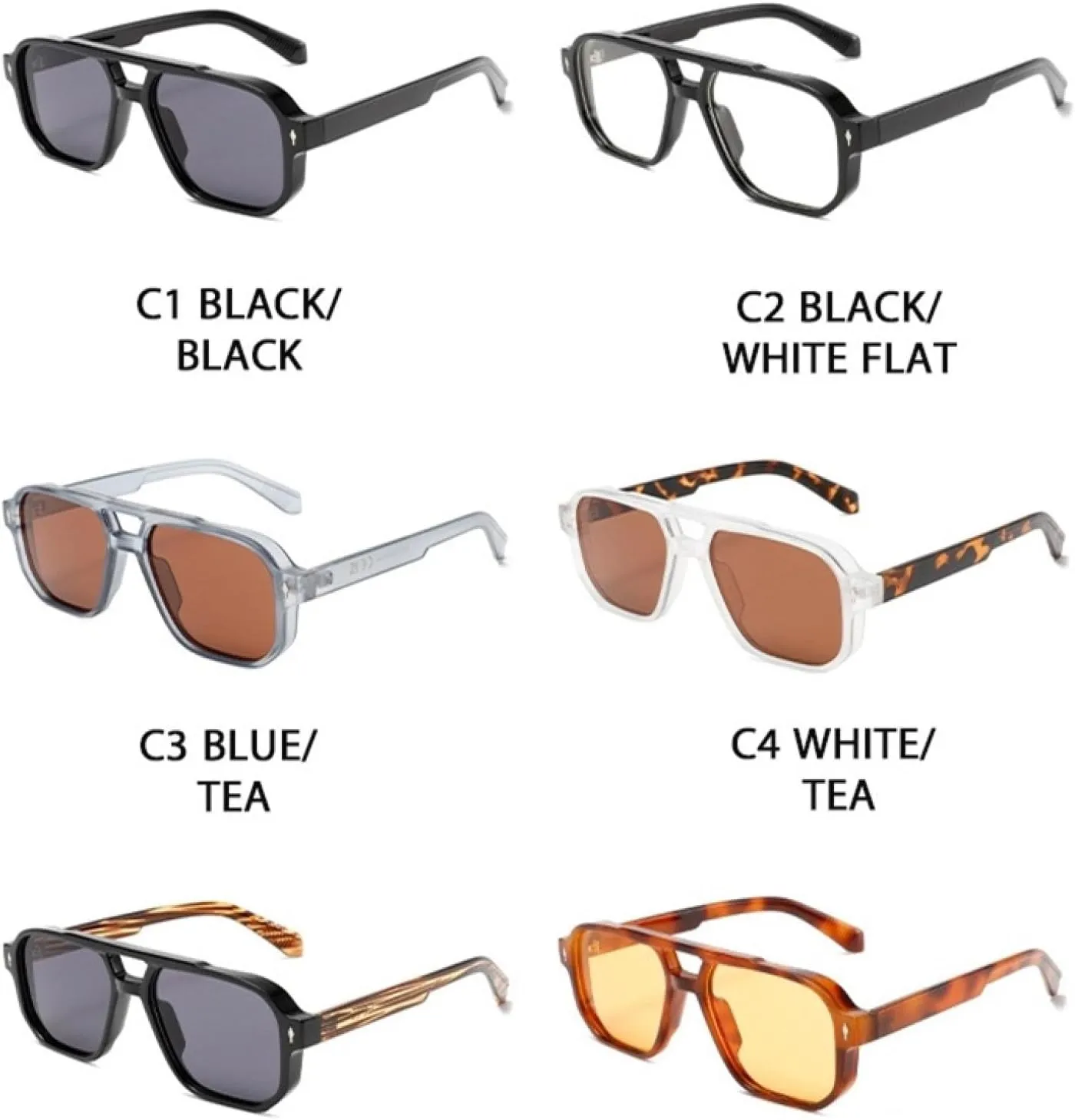 Vintage Fashion Sunglasses Shades Luxury Style Summer Uv400 Eyewear Classic Rivet Glasses