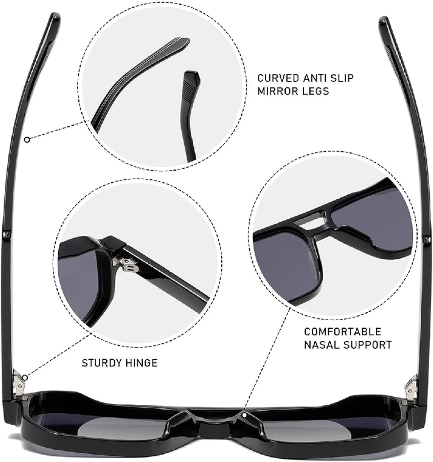 Vintage Fashion Sunglasses Shades Luxury Style Summer Uv400 Eyewear Classic Rivet Glasses
