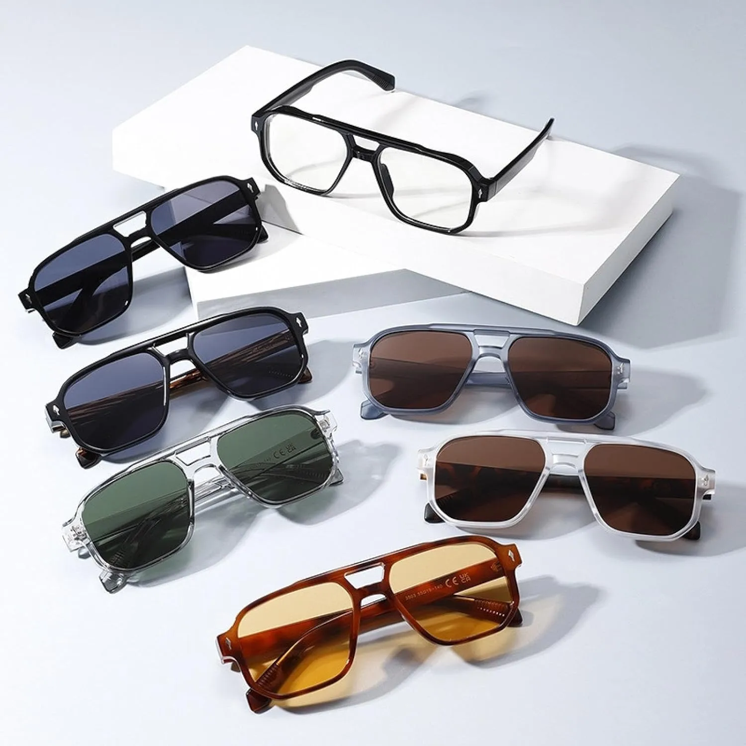 Vintage Fashion Sunglasses Shades Luxury Style Summer Uv400 Eyewear Classic Rivet Glasses