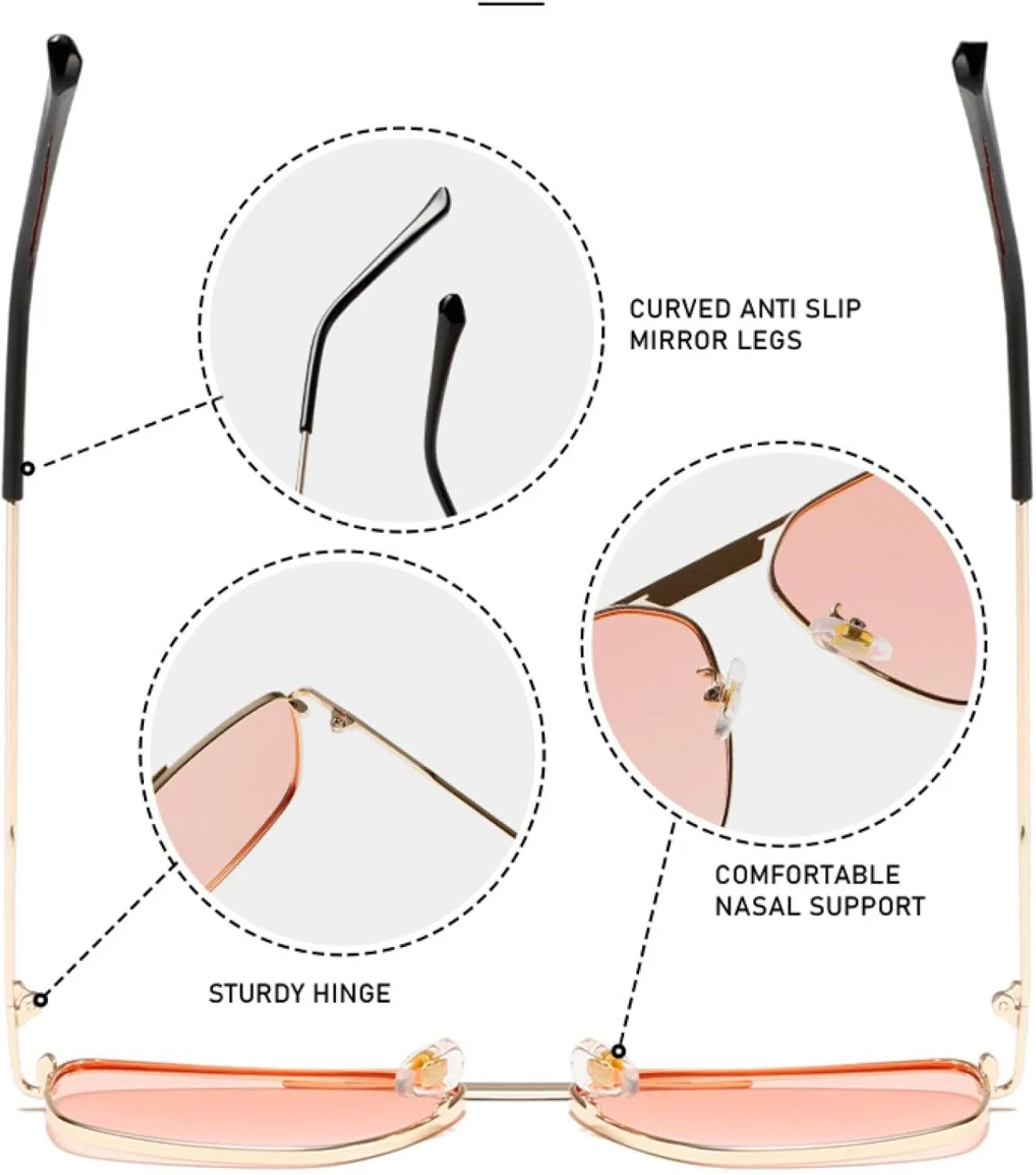 Vintage Sunglasses for Women Men Luxury Classic Fashion Polygon Uv400