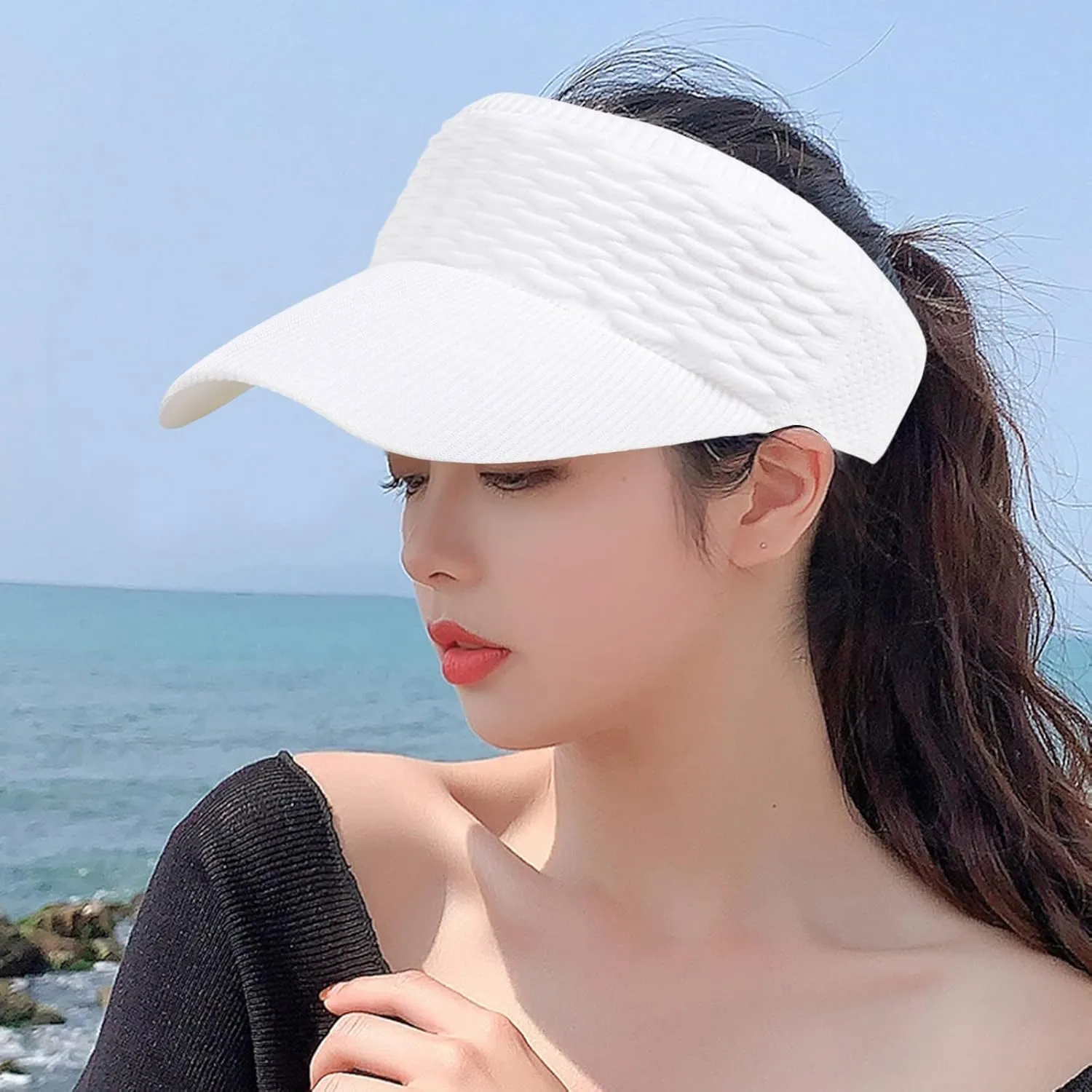 Visors for Women Beach Hats Adjustable Cap for Women and Men Trendy Baseball Hats for Women Summer