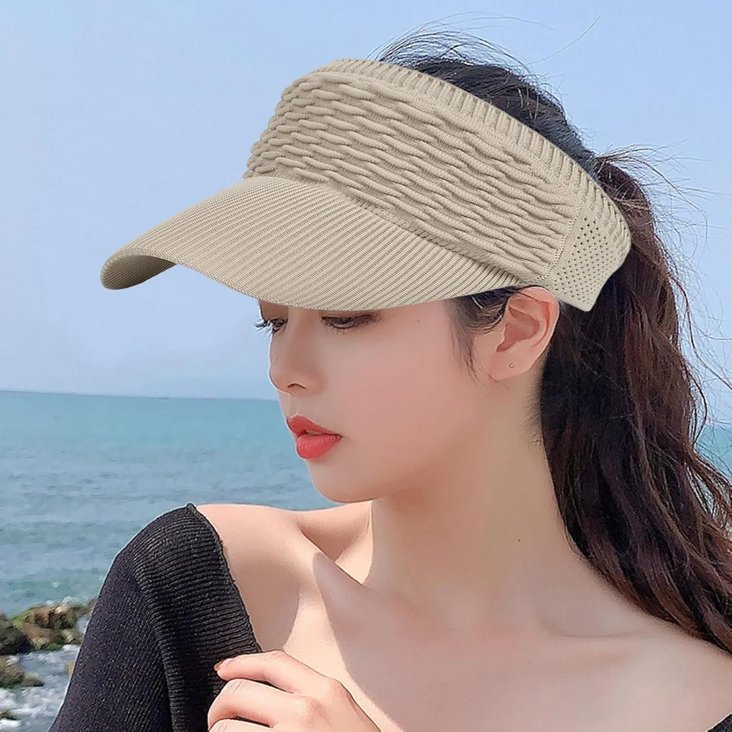 Visors for Women Beach Hats Adjustable Cap for Women and Men Trendy Baseball Hats for Women Summer