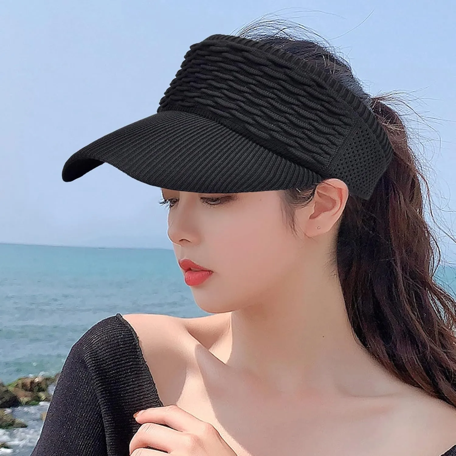 Visors for Women Beach Hats Adjustable Cap for Women and Men Trendy Baseball Hats for Women Summer