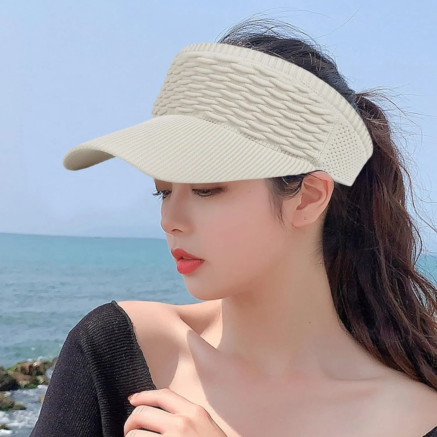 Visors for Women Beach Hats Adjustable Cap for Women and Men Trendy Baseball Hats for Women Summer
