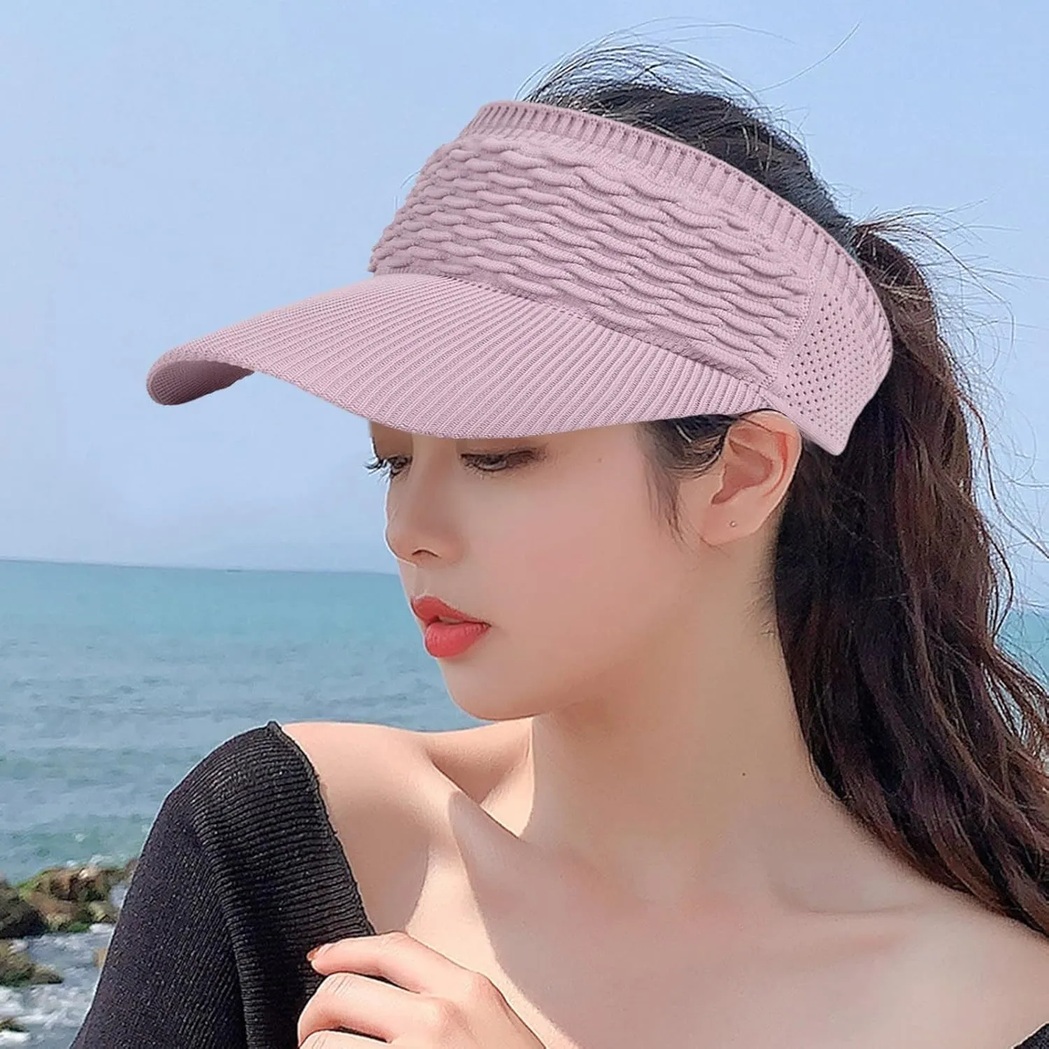 Visors for Women Beach Hats Adjustable Cap for Women and Men Trendy Baseball Hats for Women Summer