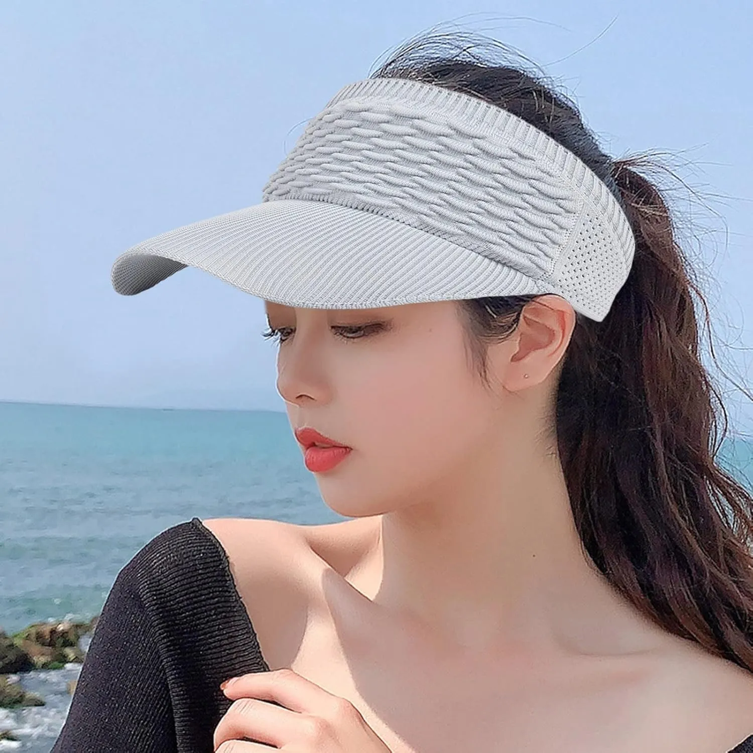 Visors for Women Beach Hats Adjustable Cap for Women and Men Trendy Baseball Hats for Women Summer