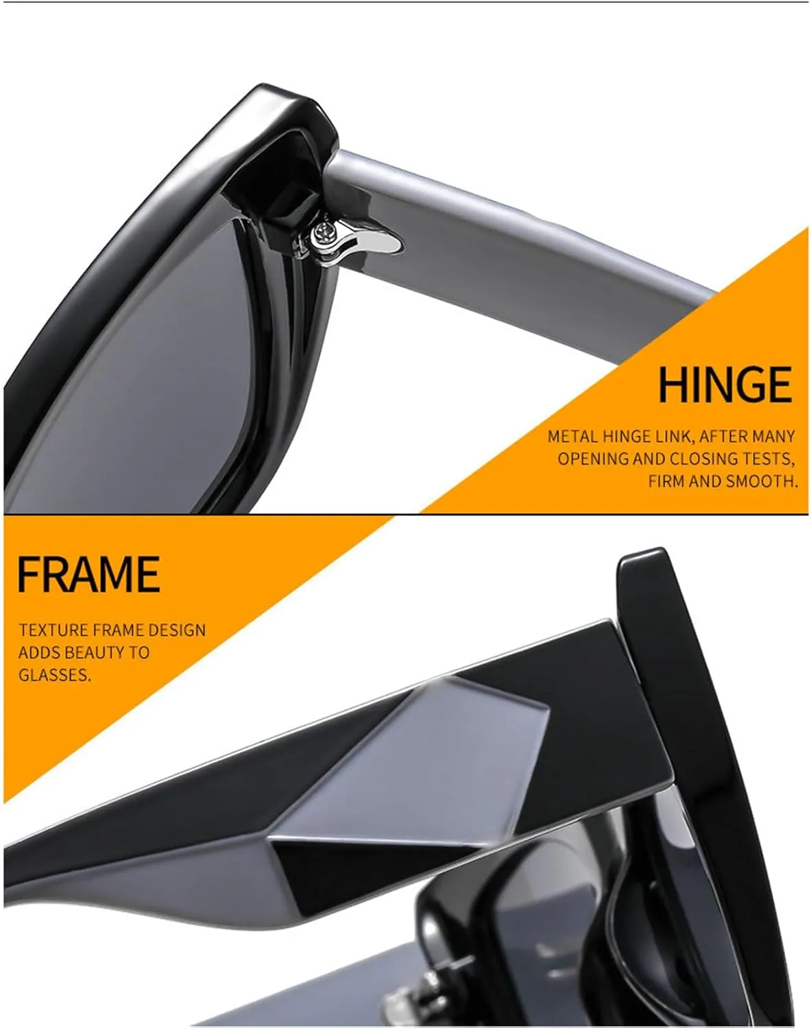 willochra Vintage Oversized Cat Eye Sunglasses Women 90s Classic Square Retro Shades Fashion Gradient Sunglasses UV400