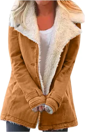 Winter Coats 2025 Women Warm Winter Jacket Sherpa Fleece Lined Jacket Thick Parka Coat Outerwear Fashion Plus Size Overcoat Fleece Lined Denim Jackets