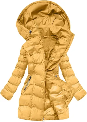 Winter Coats for Women Quilted Down Jacket Full Zip Puffer Coat Thicken Hooded Outerwear Casual Fleece Lined Coat