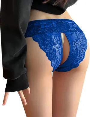 Women Cotton Lace Brief Underwear Breathable Invisible High Rise Soft Stretchy G String Thongs
