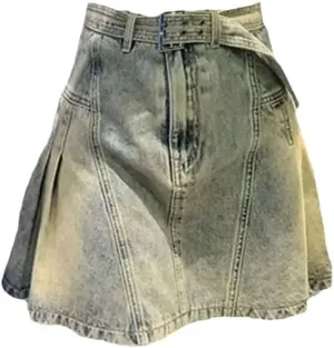 Women Denim Skirts A-Line Vintage Harajuku Korean Style Design Skirts