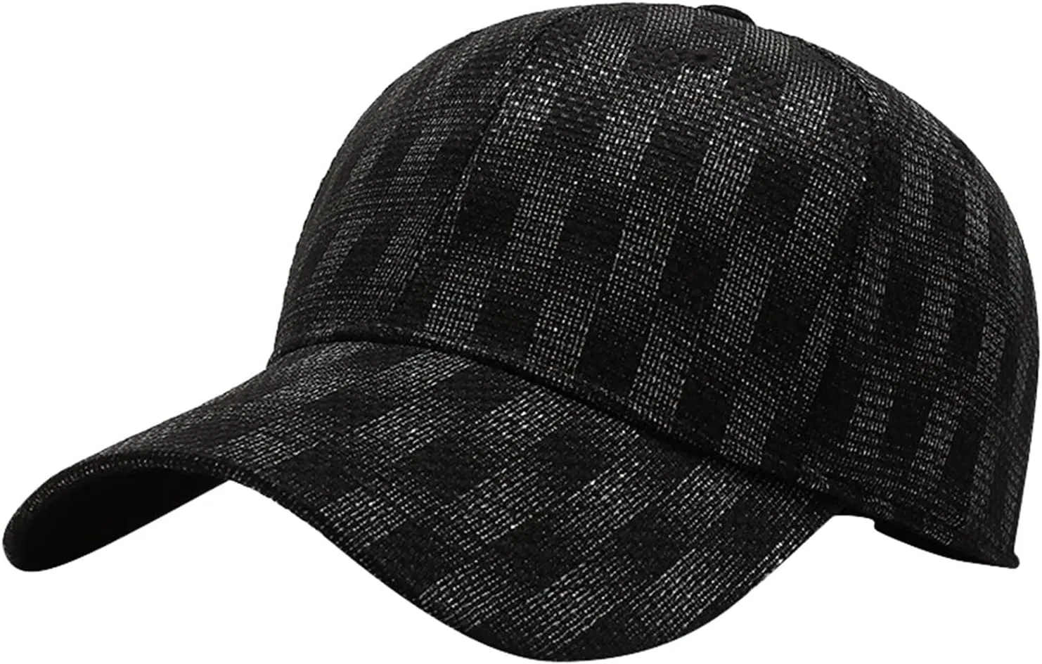 Women Men Plaid Baseball Caps Casual Outdoor Sports Visor Hats Adjustable Sunscreen Sun Hats