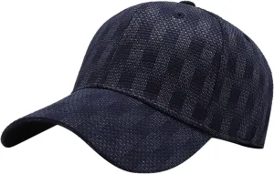 Women Men Plaid Baseball Caps Casual Outdoor Sports Visor Hats Adjustable Sunscreen Sun Hats