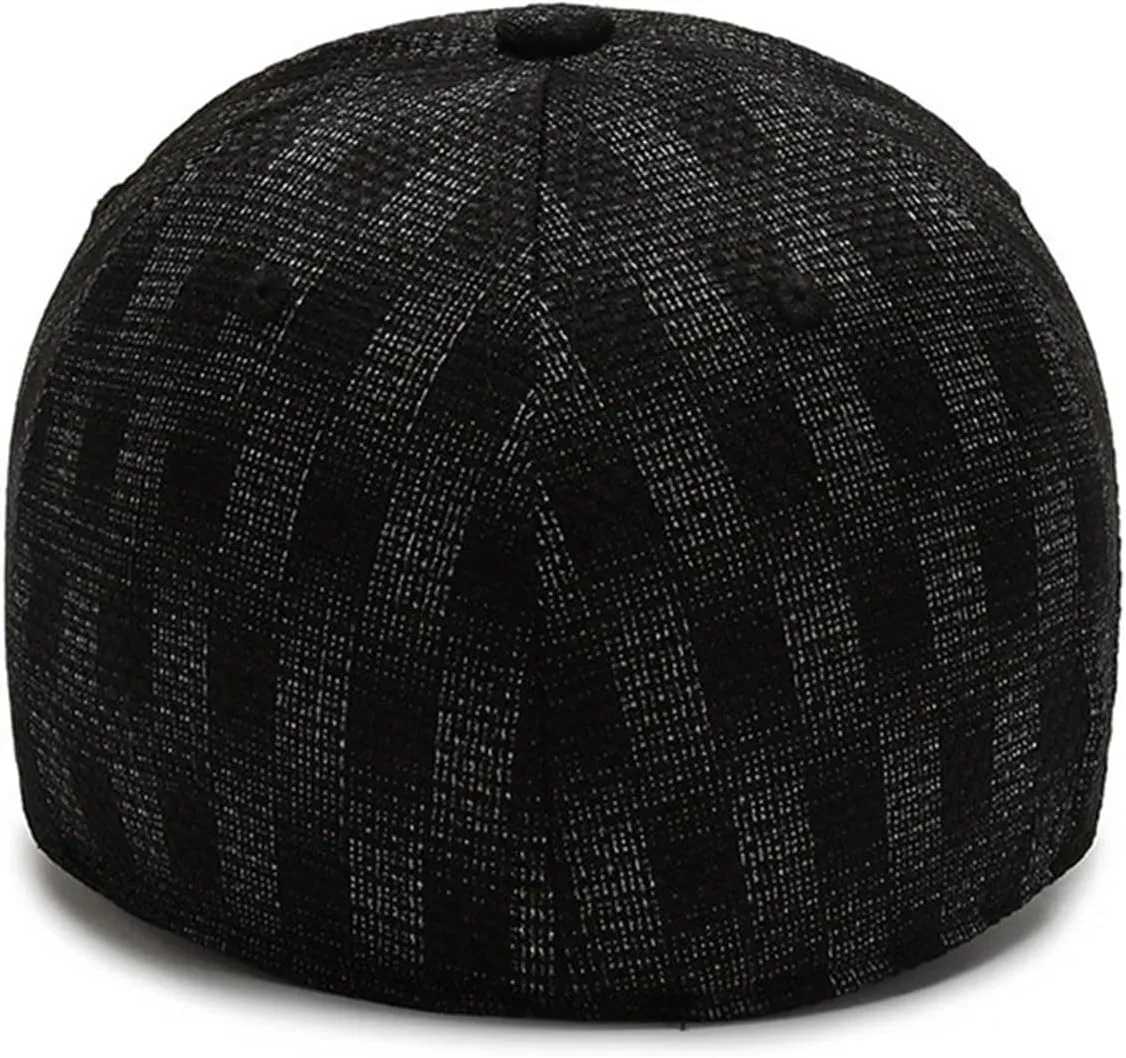 Women Men Plaid Baseball Caps Casual Outdoor Sports Visor Hats Adjustable Sunscreen Sun Hats