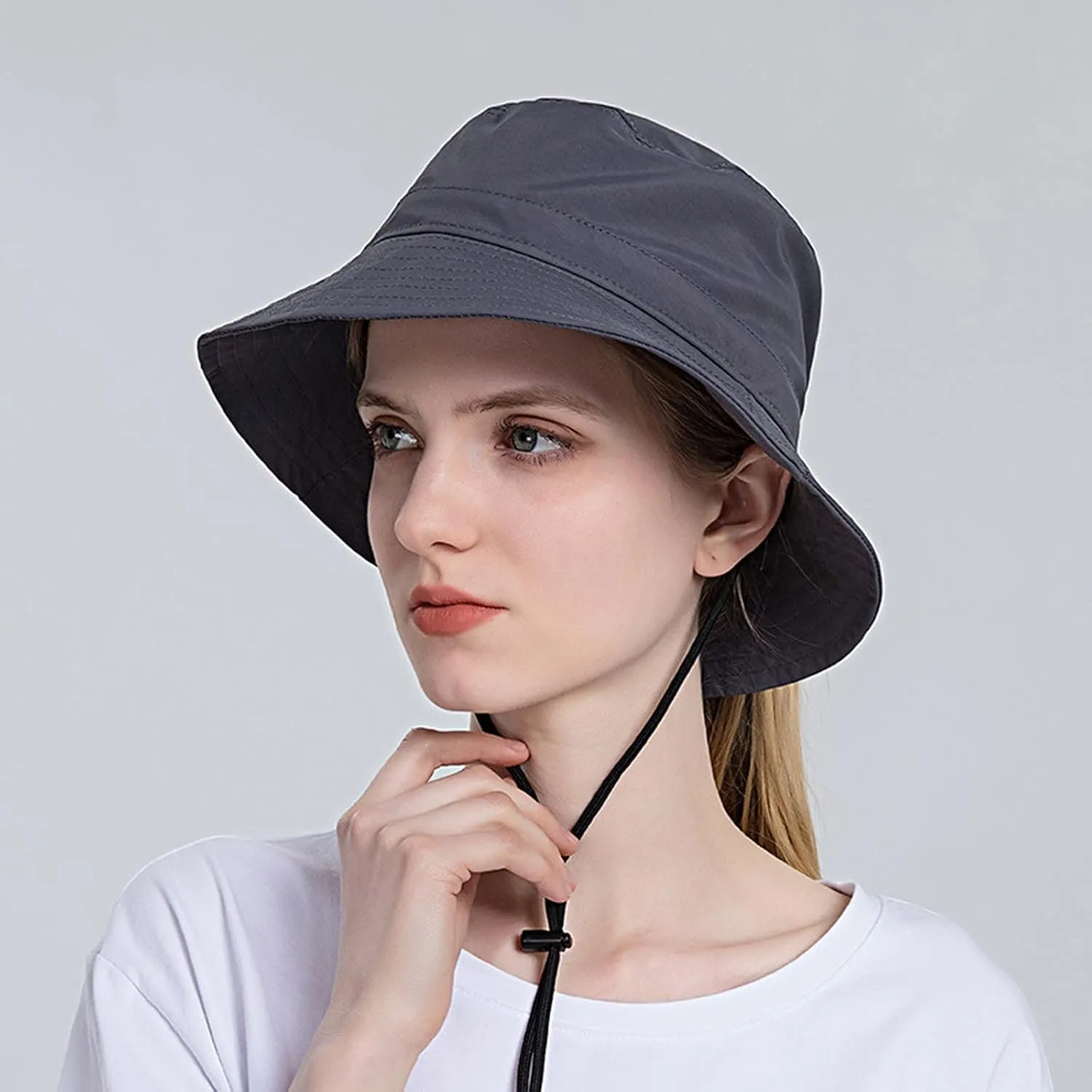Women Sun Hat Wide Brim Protection Beach Hat Adjustable Bucket Hat Summer Hats Fruit Basket Hat