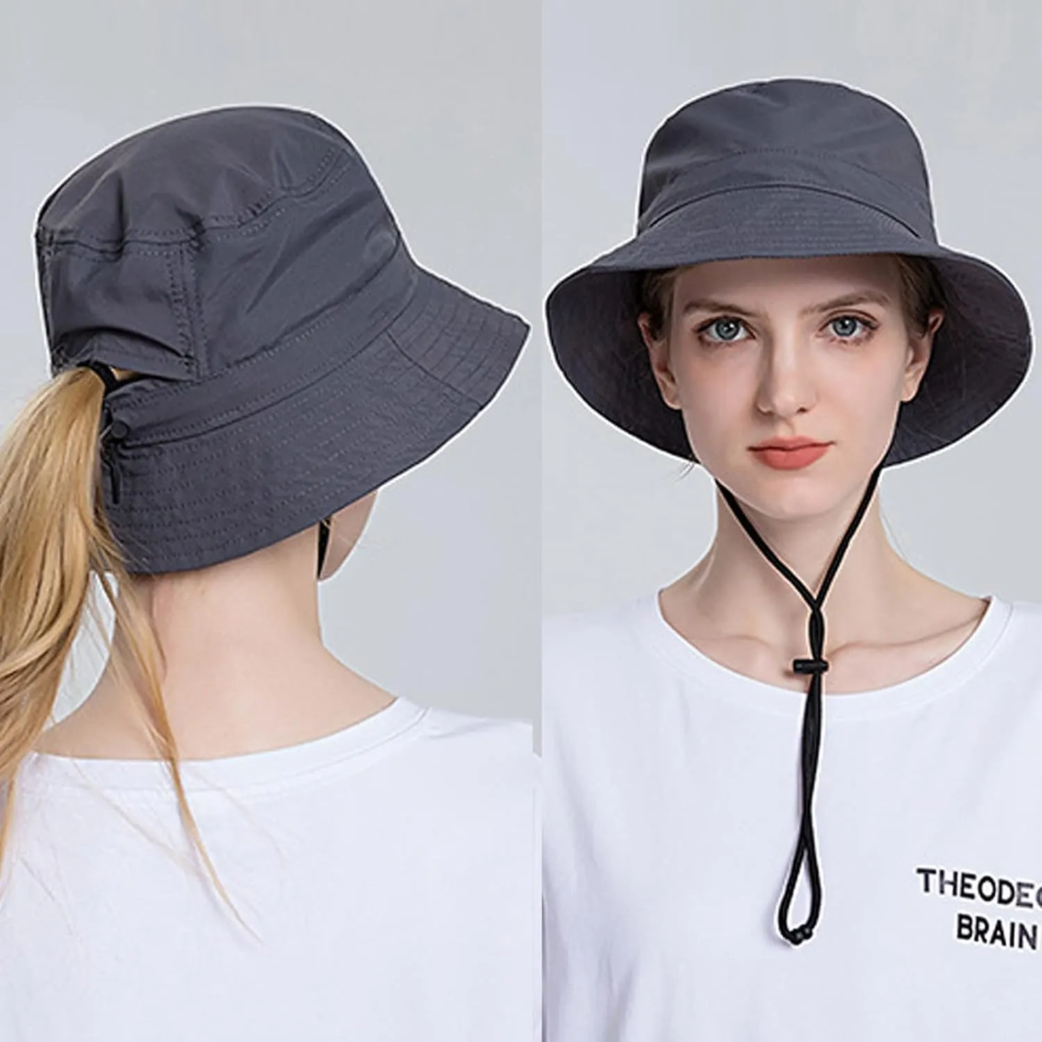 Women Sun Hat Wide Brim Protection Beach Hat Adjustable Bucket Hat Summer Hats Fruit Basket Hat