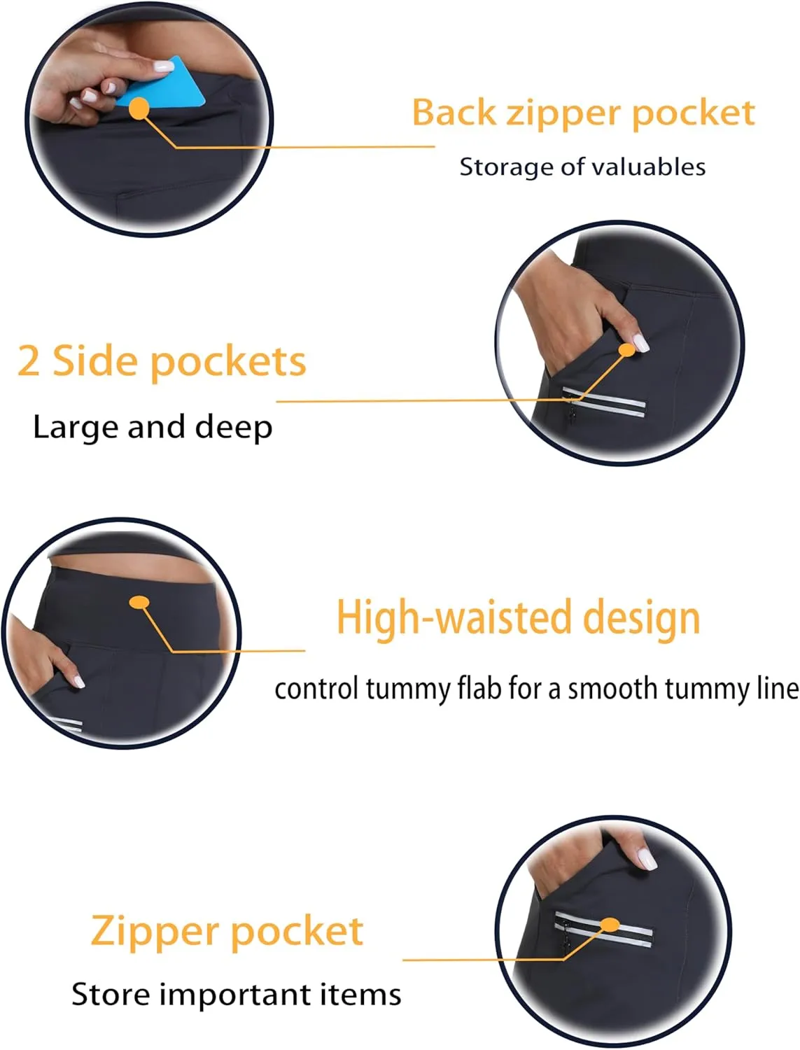 Women's Athletic Running Shorts with Pockets Lightweight Quick Dry Hiking Shorts for Workout Gym and Sports