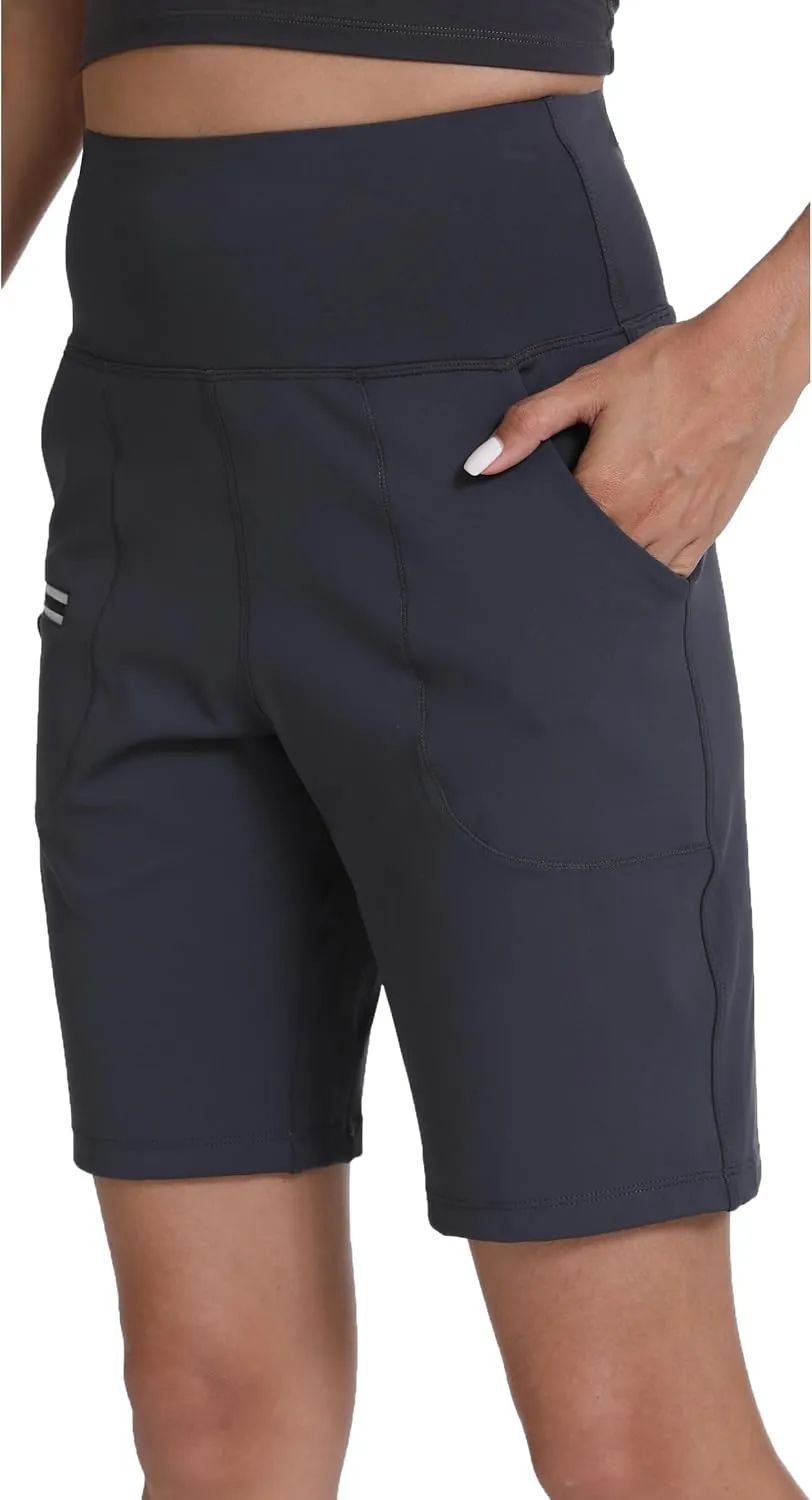 Women's Athletic Running Shorts with Pockets Lightweight Quick Dry Hiking Shorts for Workout Gym and Sports