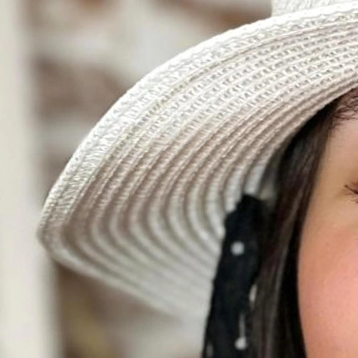Womens Beach Straw Sun Hat Wide Brim Spotted Sun Hat | Women Floppy Hats Cowboy hat Beach hat UPF 50 UV Protection Summer