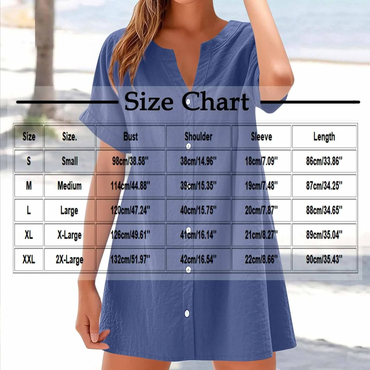 Womens Button Down Shirt Dresses Summer Lightweight Casual Beach Vacation V-Neck Short Sleeve Mini Dress