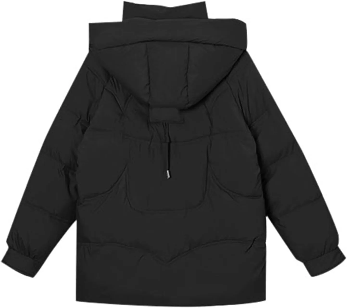 Women's Down Puffer Jackets Lightweight Thermal Quilted Coat with Pockets Zip Up Winter Warm Oversized Jackets