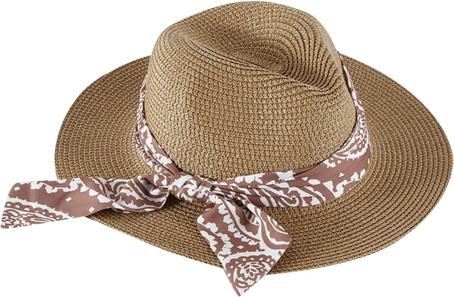 Women's Folable Floppy Hat Wide Brim Sun Hats for Women Floppy Hat Summer Beach Cap Adjustable Straw Hat for Women