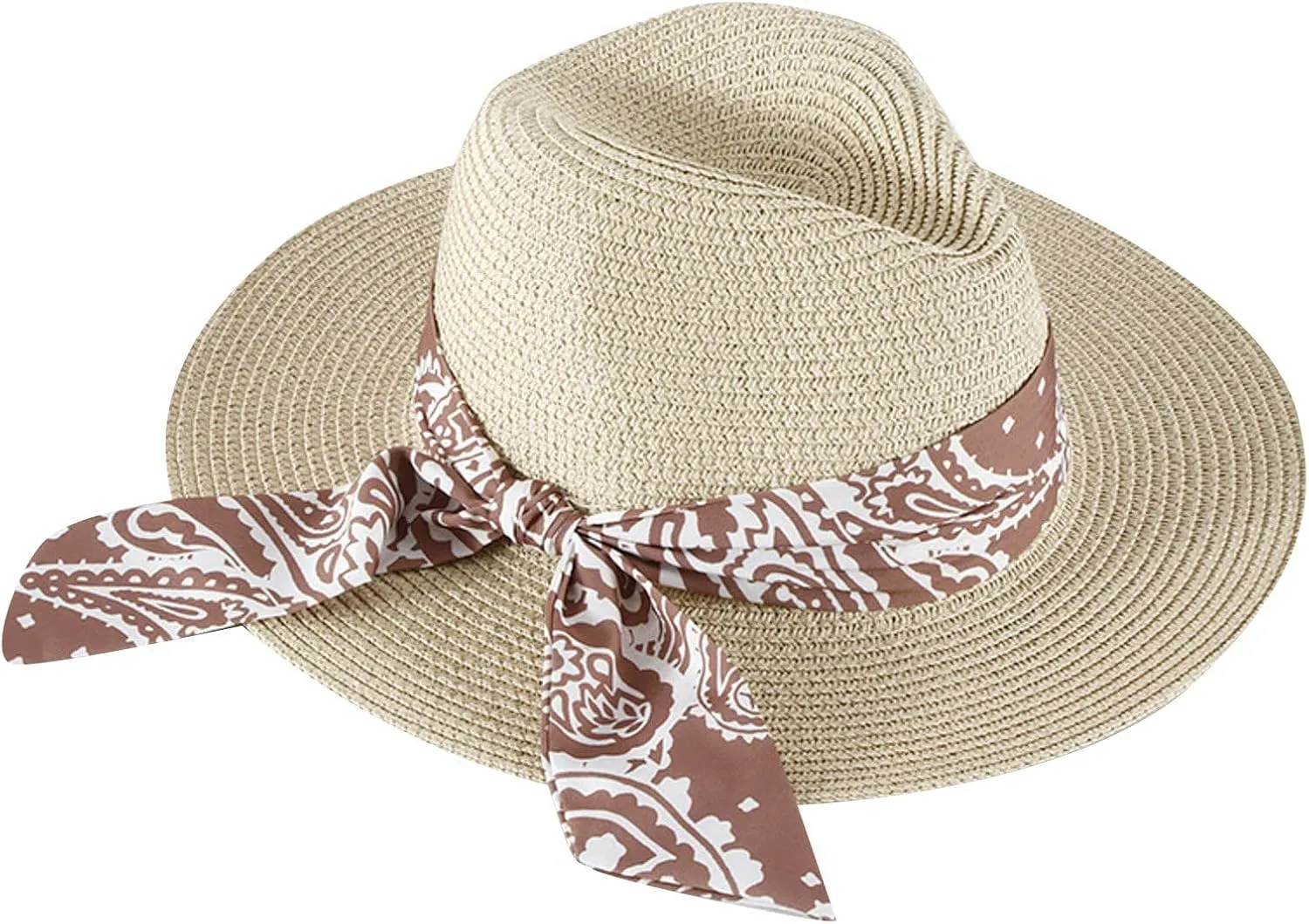 Women's Folable Floppy Hat Wide Brim Sun Hats for Women Floppy Hat Summer Beach Cap Adjustable Straw Hat for Women