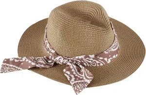 Women's Folable Floppy Hat Wide Brim Sun Hats for Women Floppy Hat Summer Beach Cap Adjustable Straw Hat for Women