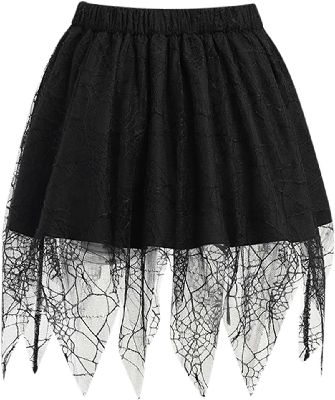 Women's Gothic Skirt Fairy Grunge Punk High Waisted A-Line Pleated Skirts Y2k E-Girl Long Maxi Skirt A-Line Skirt