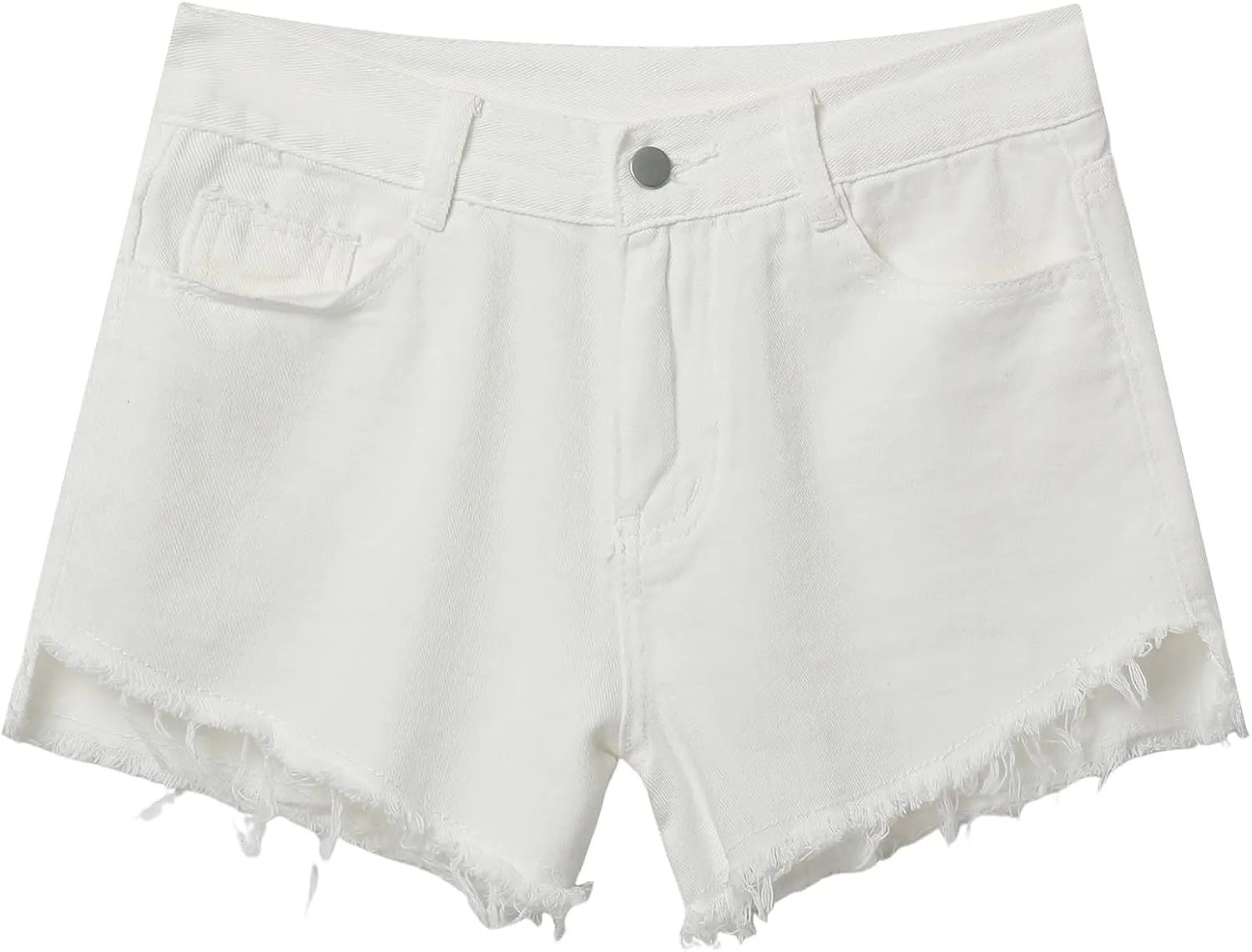 Womens Jean Shorts Summer High Waisted Stretchy Denim Shorts Ripped Frayed Raw Hem Trendy Jeans Short with Pockets 2025