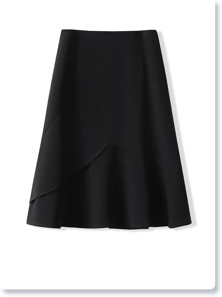 Women's Long Skirt Summer High-Waist Mid-Length Casual A Line Skirts for Women