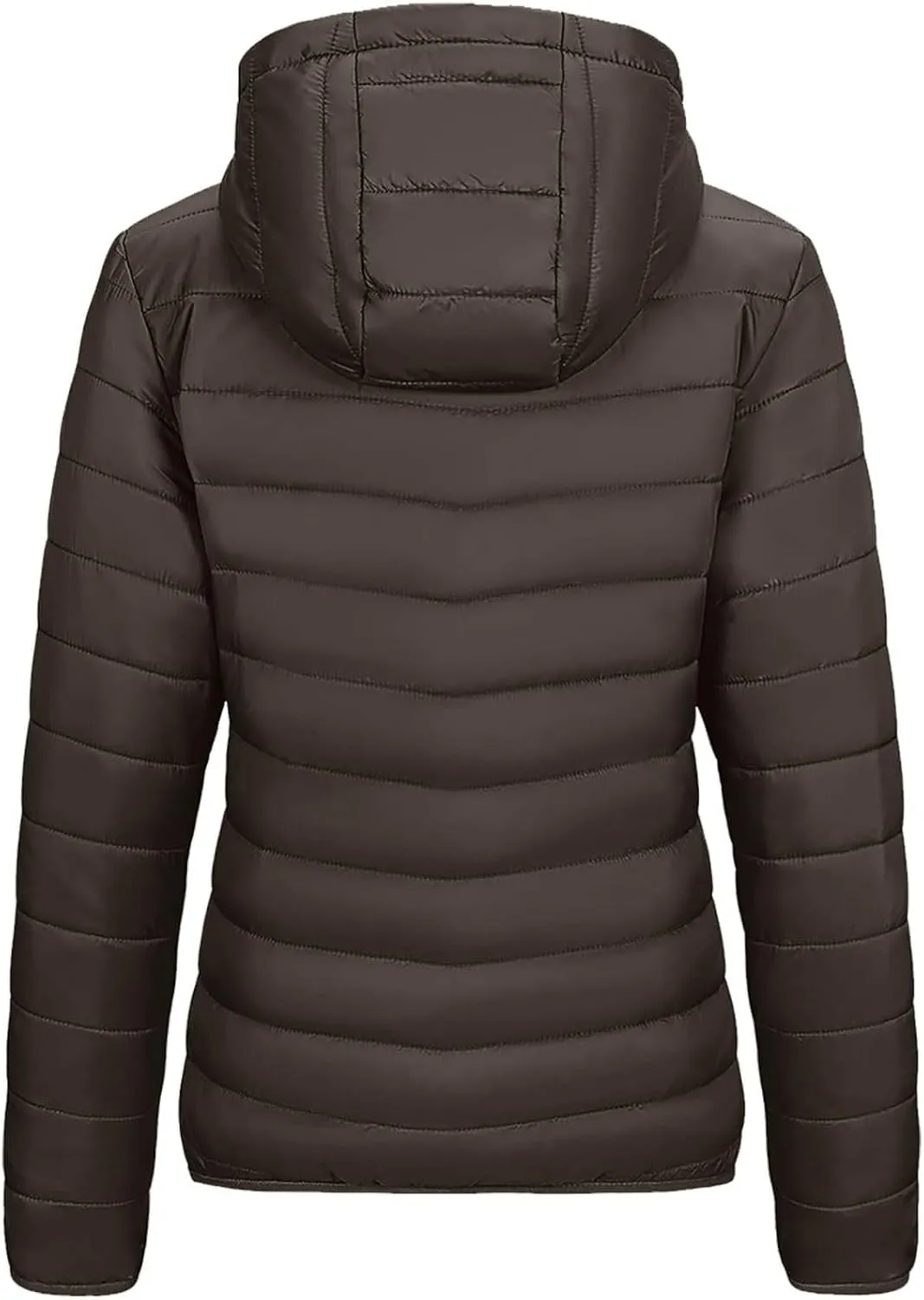 Women's Long Sleeve Lightweight Quilted Coats Zip Up Outerwear Jacket Casual Fashion Puffer Jacket