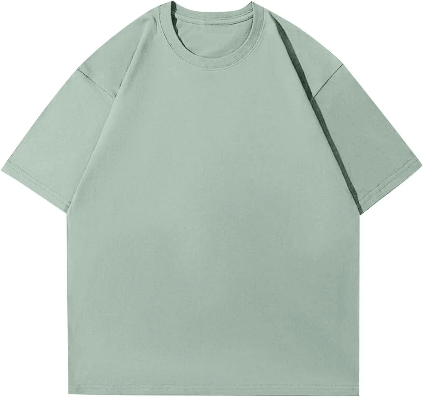Women's Oversized T Shirts Tees Half Sleeve Crew Neck Cotton Tunic Tops