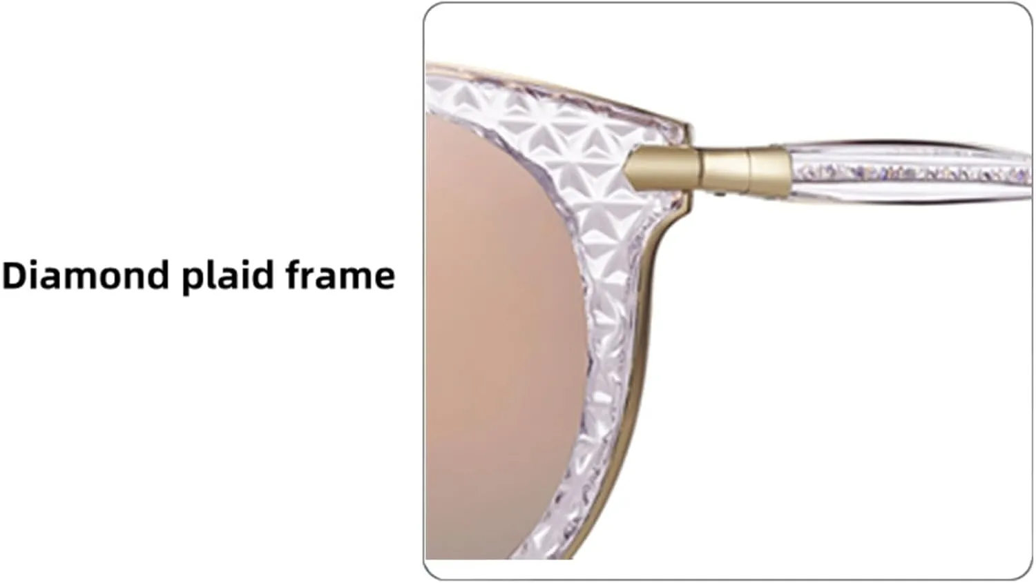 Womens Polarized Sunglasses Retro Cat Eye Round Frame UV Protection Sun Glasses
