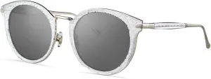 Womens Polarized Sunglasses Retro Cat Eye Round Frame UV Protection Sun Glasses