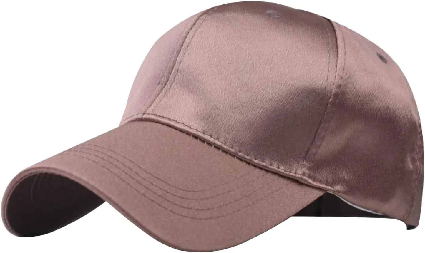 Womens Satin Trucker Low Profile Hats Classic Adjustable Plain Hiking Running Baseball Caps Summer Beach Dad Hats