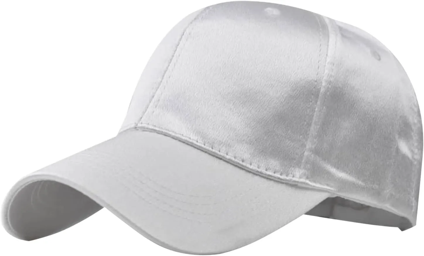 Womens Satin Trucker Low Profile Hats Classic Adjustable Plain Hiking Running Baseball Caps Summer Beach Dad Hats