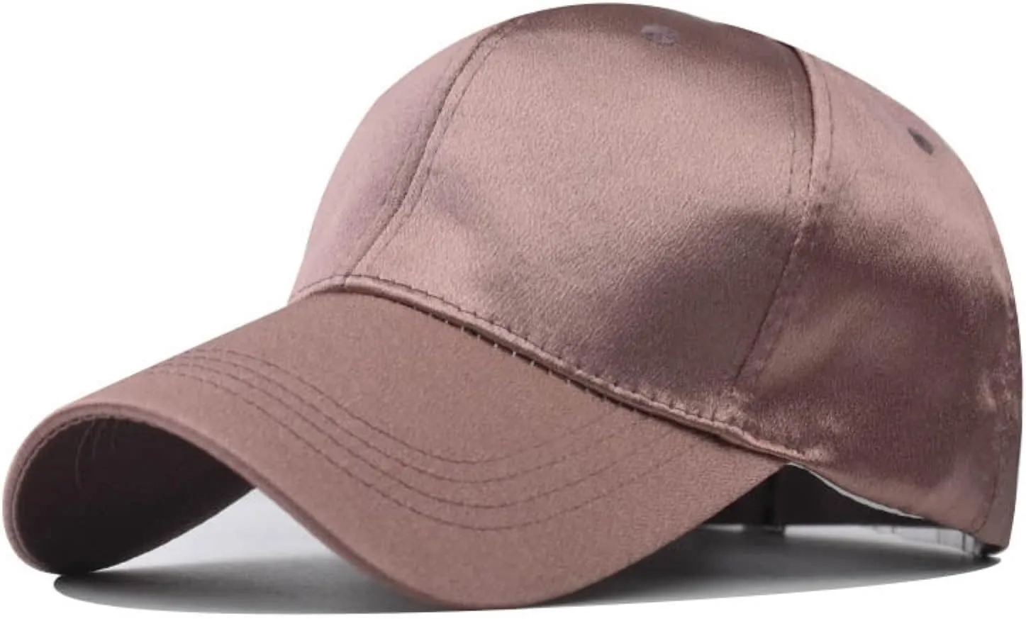 Womens Satin Trucker Low Profile Hats Classic Adjustable Plain Hiking Running Baseball Caps Summer Beach Dad Hats