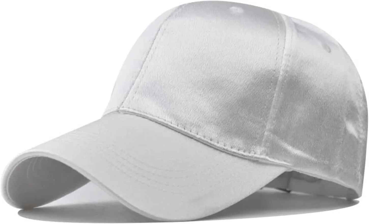 Womens Satin Trucker Low Profile Hats Classic Adjustable Plain Hiking Running Baseball Caps Summer Beach Dad Hats