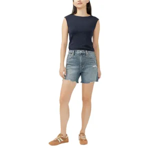 Women's Silver Highly Desirable Long Shorts L28533AGR384