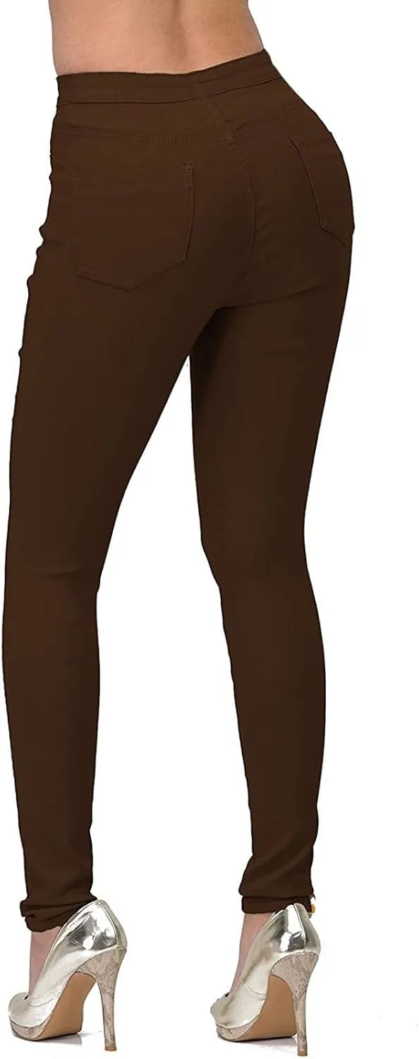 Women's Skinny Jeans Stretchy High Rise Tummy Control Jeggings Summer Butt Lifting Denim Pants Slim Fit Ladies