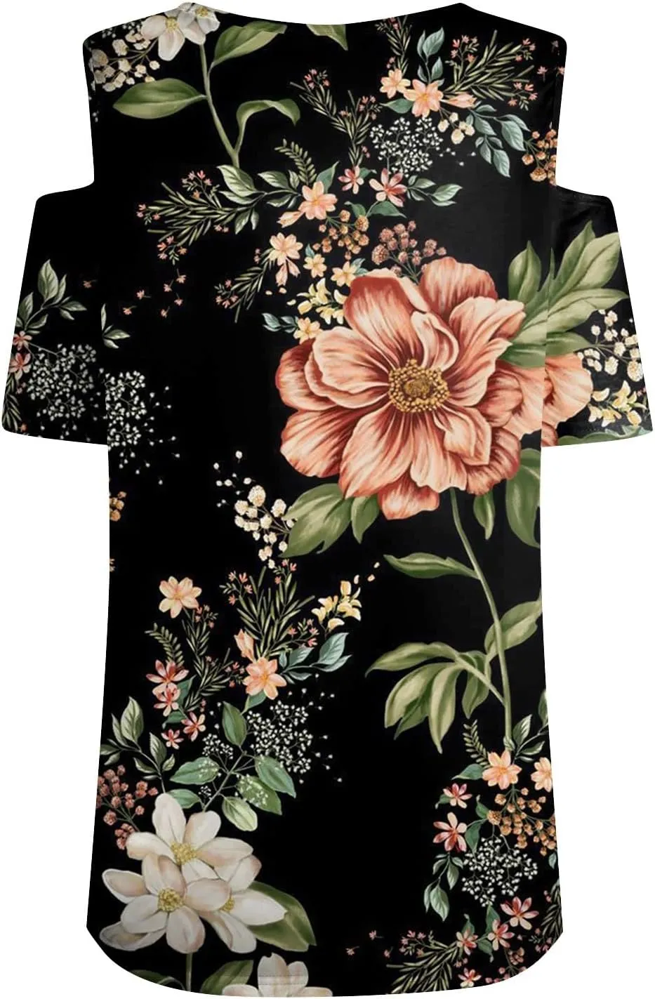 Womens Tops Summer Casual Sexy V Neck Short Sleeve Shirts Cold Shoulder Tops Loose Blouses Soft Comfy Graphic Tees