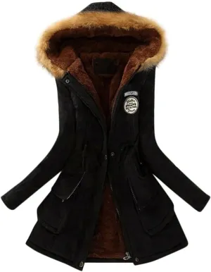 Women's Winter Coats Warm Parka Jacket Puffer Quilted Thicken Hooded Heavyweight Outerwear Warm with Pockets 2024
