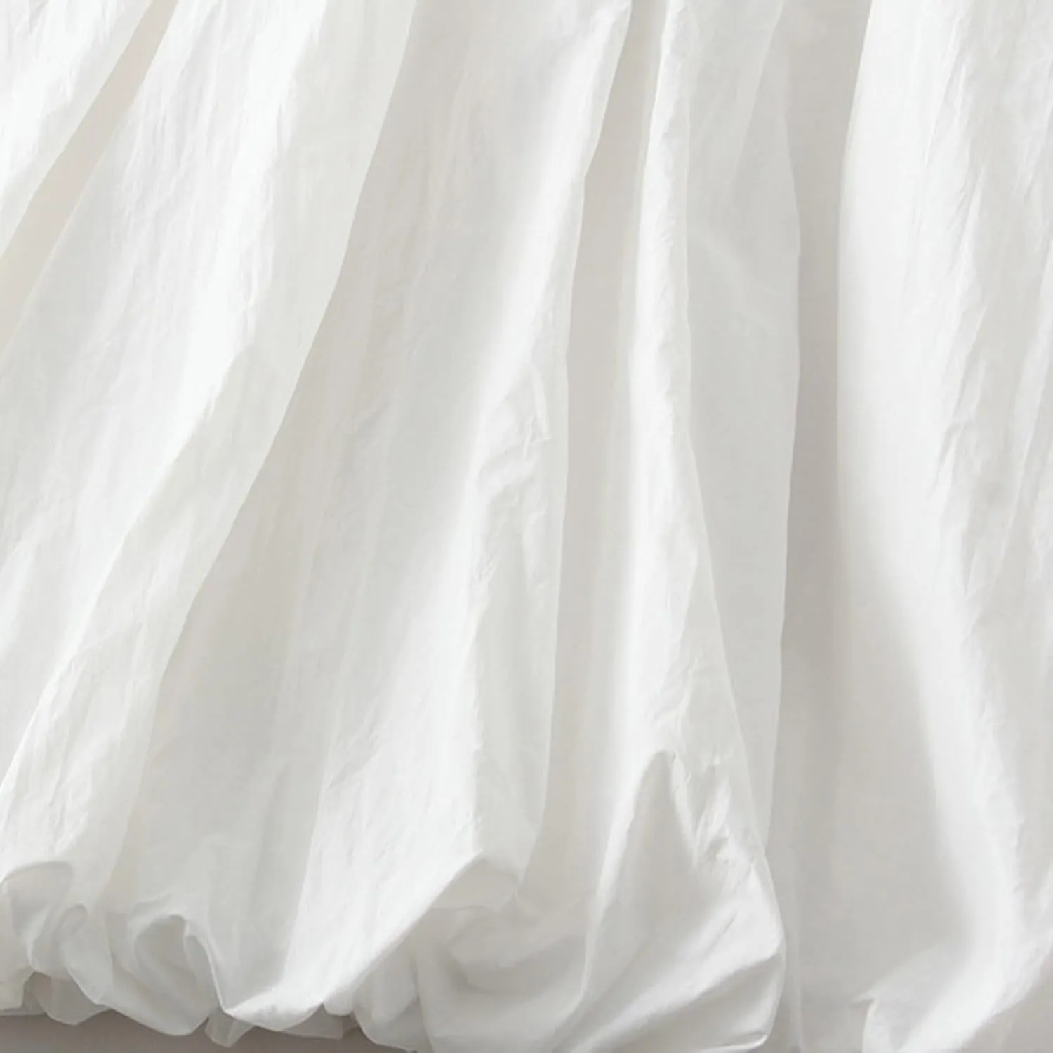 Womens Y2k Bubble Skirt Elastic High Waist A Line Long Skirts Casual Loose Ruffle Pleated Midi Long Flowy A-Line Skirt