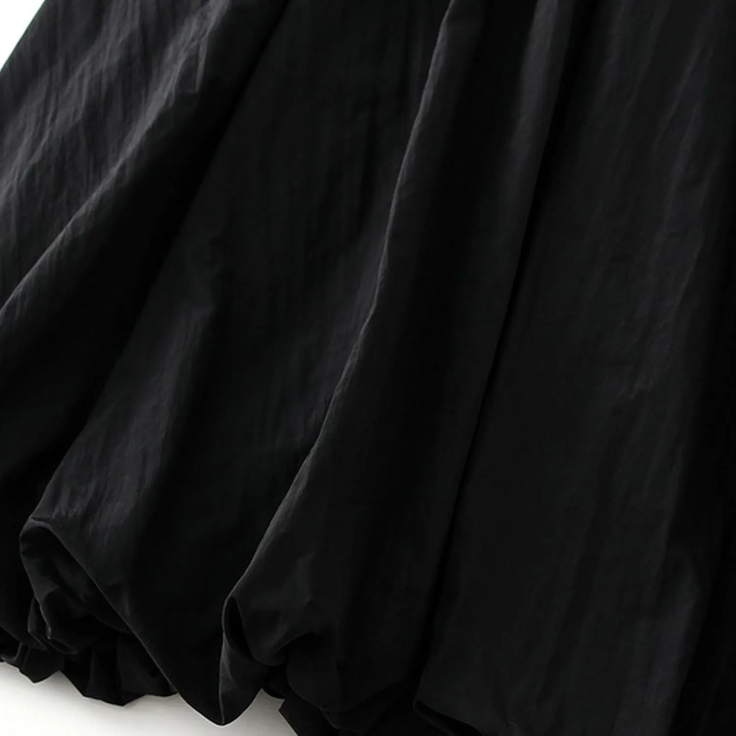 Womens Y2k Bubble Skirt Elastic High Waist A Line Long Skirts Casual Loose Ruffle Pleated Midi Long Flowy A-Line Skirt