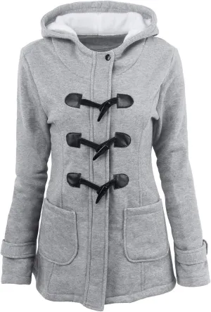 XUETON Women's Casual Zip Up Anork Jackets Fleece Lined Downs Puffer Jacket Jackets Utility Anorak Safari Coat