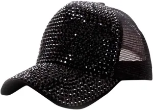 YOLAI Fashion Sequin Hat Adjustable Baseball Hat Cap for Womens Decor Baseball Cap Disco Dance Party Costume